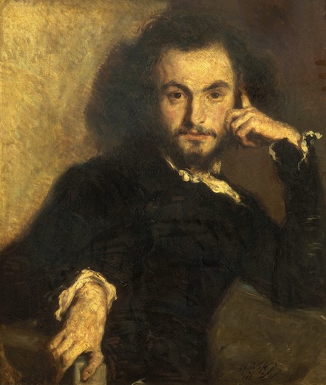 A portrait of Charles Baudelaire