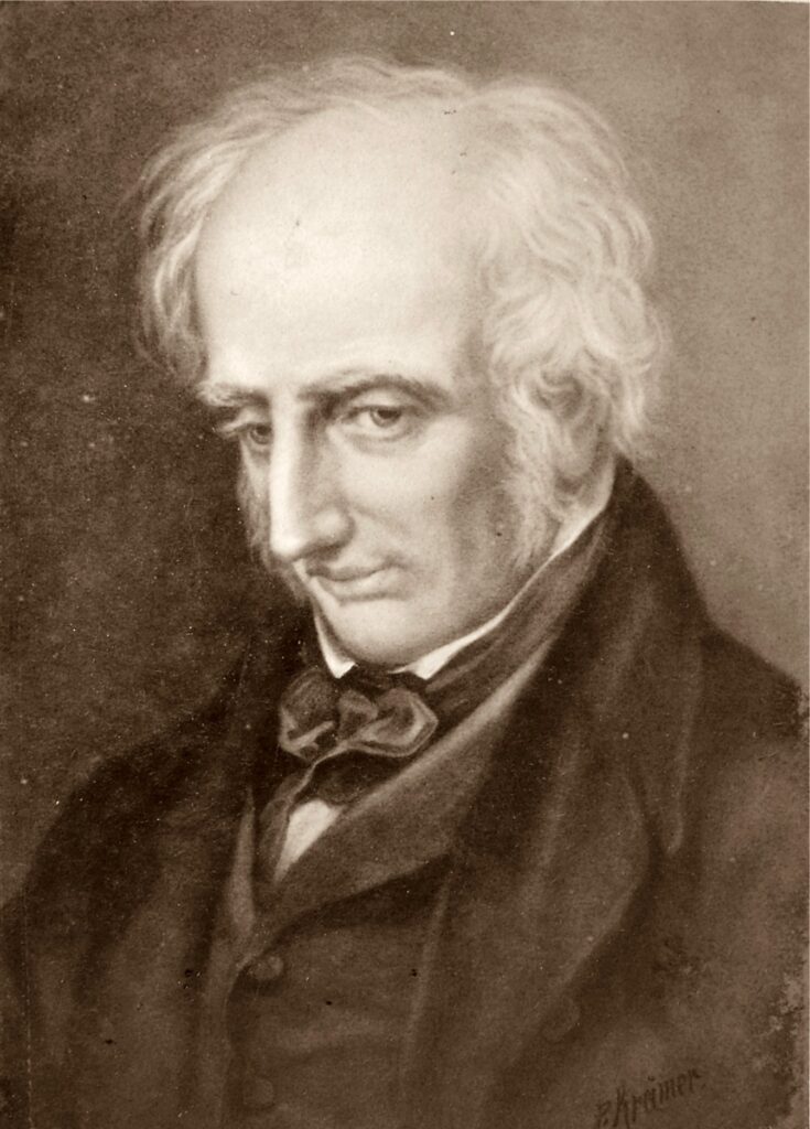 Drawing of William wordsworth