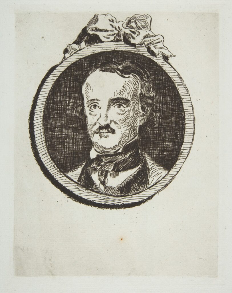 A print of Edgar Allan Poe